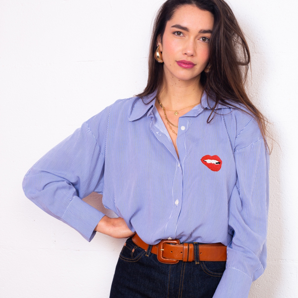 Chemise Delfina Bleu