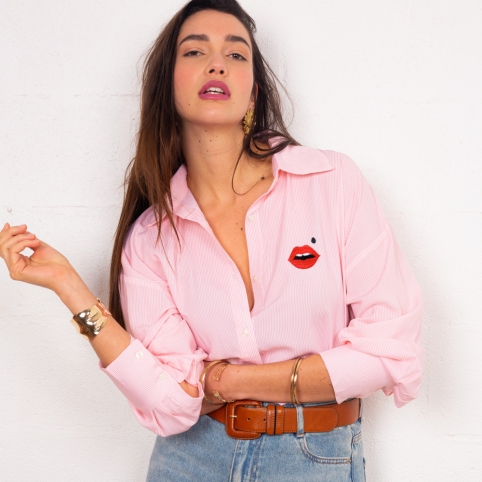 Chemise Delfina Rose collection L'ALFABETO DELL'AMORE