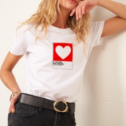 T-shirt Blanc Il Colore Dell'Amore