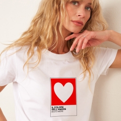T-shirt Blanc Il Colore Dell'Amore