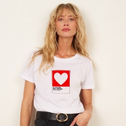 T-shirt Blanc Il Colore Dell'Amore