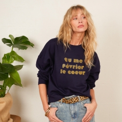 Sweat Tu Me Février FAUBOURG54 FEMME
