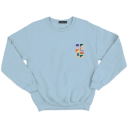 sweat bleu Ville Françaises homme