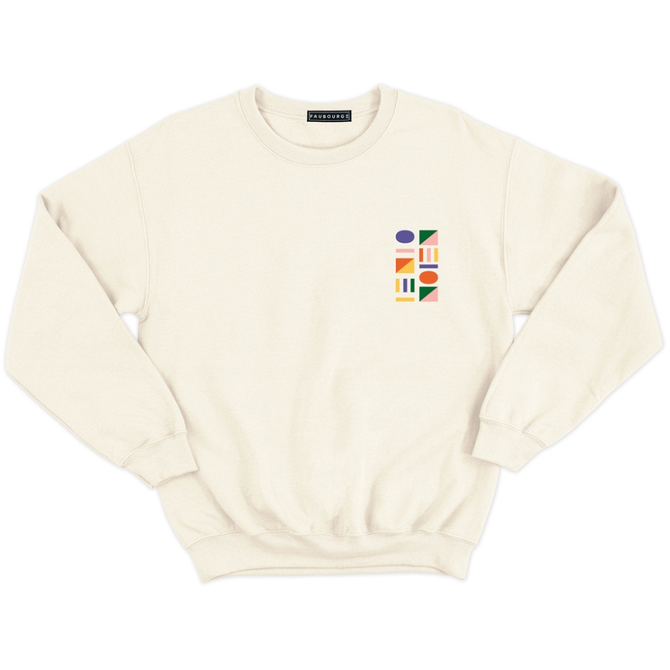 sweat creme Ville Françaises homme