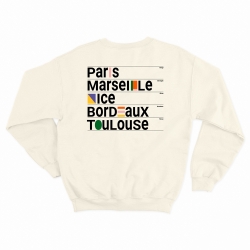 sweat crème Ville Françaises homme