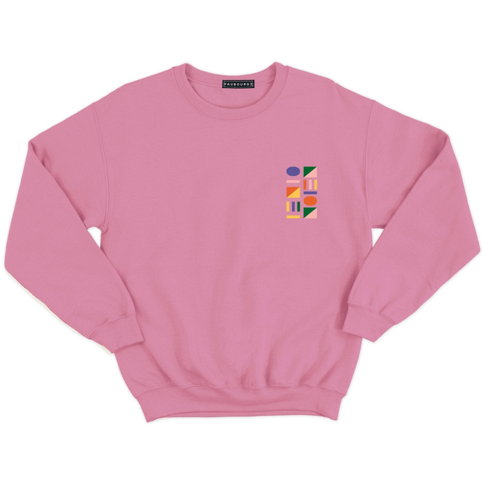 sweat rose Ville Françaises homme