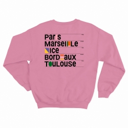 sweat noir Ville Françaises homme