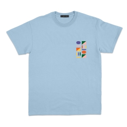 t-shirt bleu ville françaises homme
