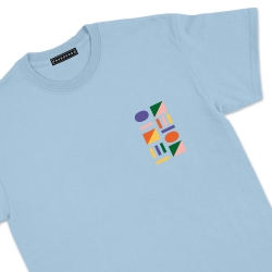 t-shirt bleu ville françaises homme