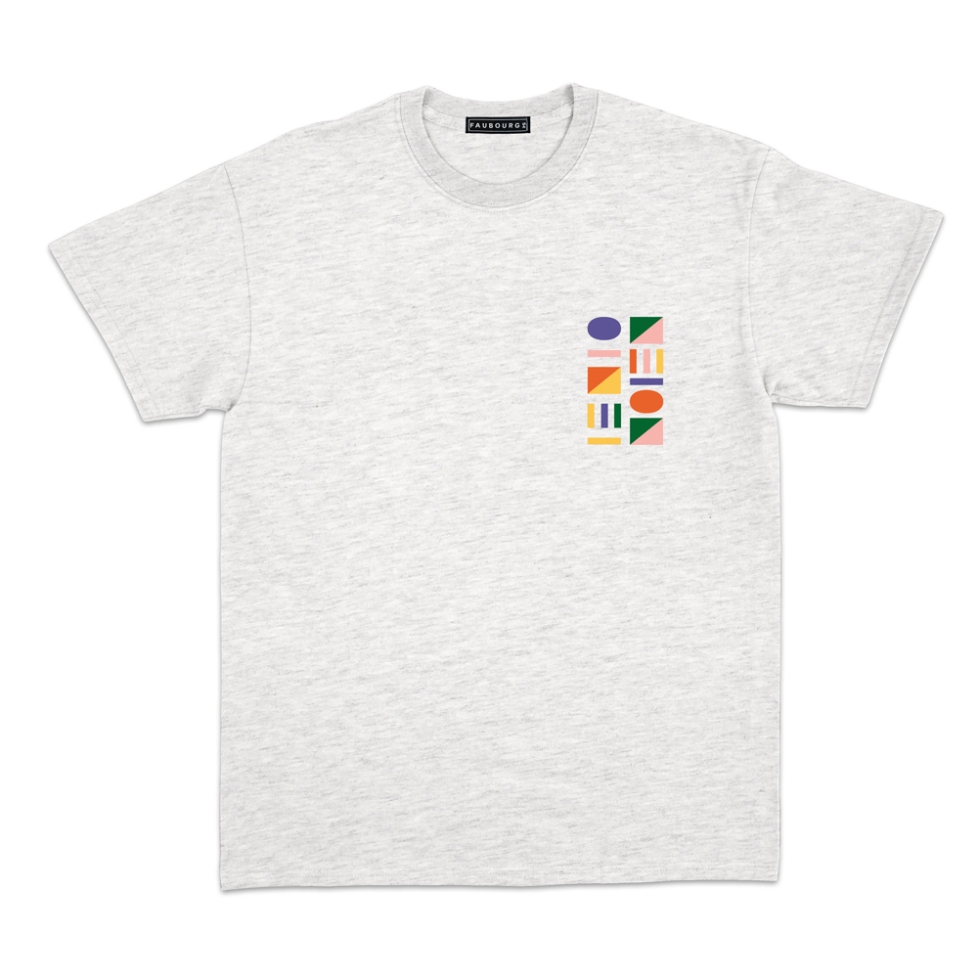 t-shirt gris ville françaises homme