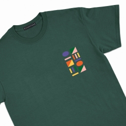 t-shirt vert ville françaises homme