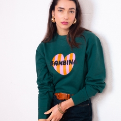 Sweat Vert Forêt Bambina