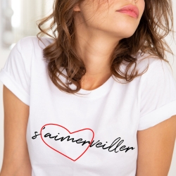 T-shirt Blanc S'aimerveiller