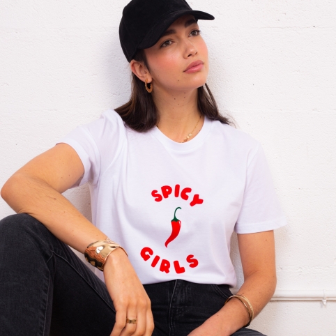 T-shirt Blanc Spicy Girls collection NOSTALGIA