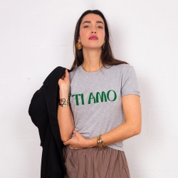 T-shirt Gris Ti Amo