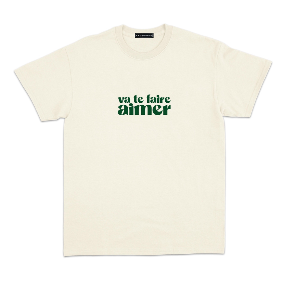 t-shirt creme va te faire aimer