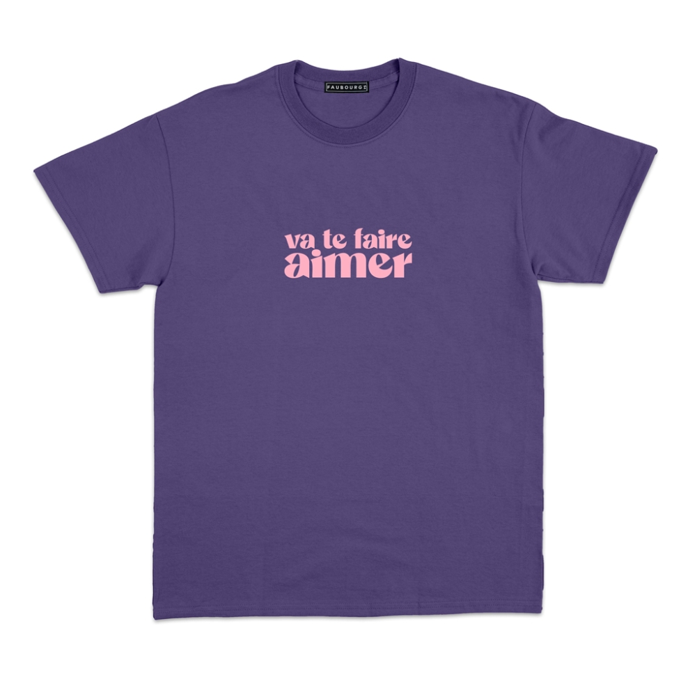t-shirt violet va te faire aimer