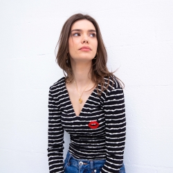 Body Luna Rayé Noir