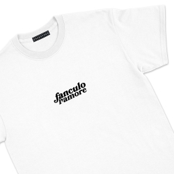 T-Shirt blanc Fanculo L'amore FAUBOURG 54 HOMME
