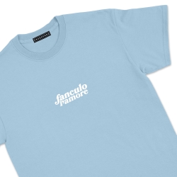 T-Shirt bleu Fanculo L'amore FAUBOURG 54 HOMME
