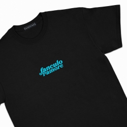 T-Shirt noir Fanculo L'amore FAUBOURG 54 HOMME