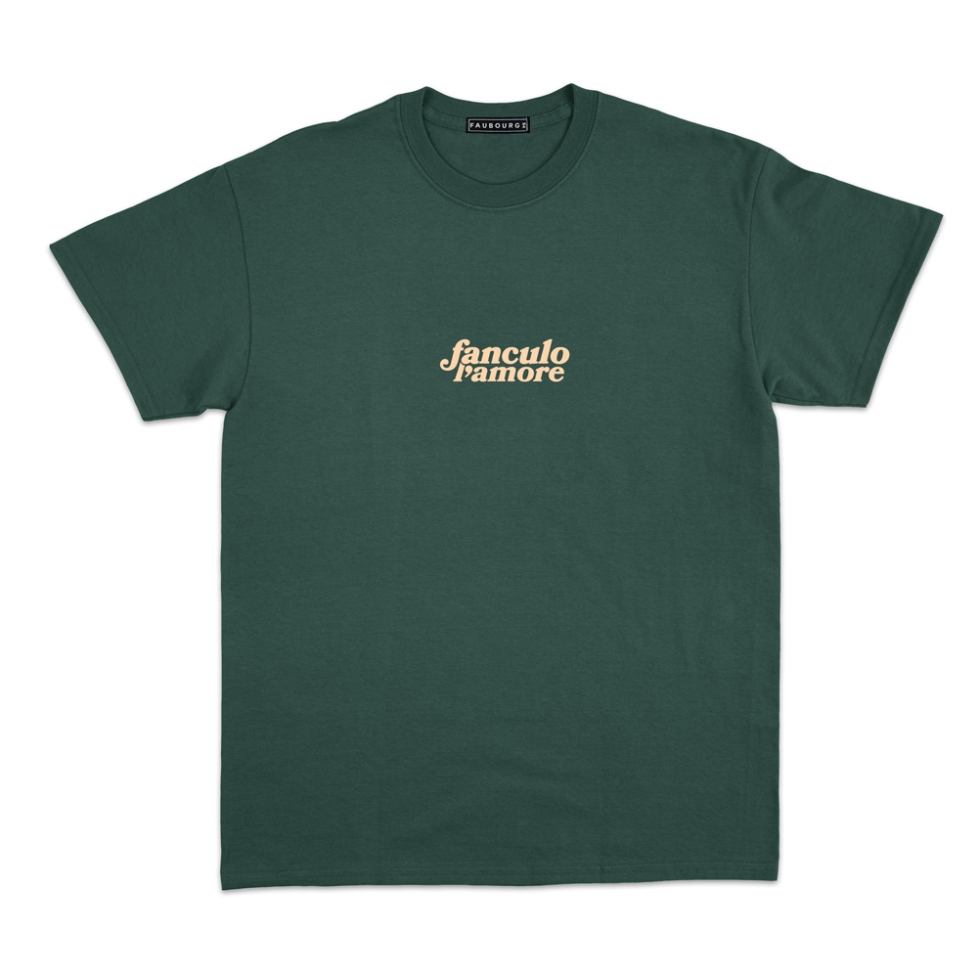 T-Shirt vert foret Fanculo L'amore FAUBOURG 54 HOMME T-Shirt vert foret Fanculo L'amore FAUBOURG 54 HOMME