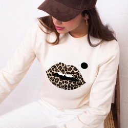 Sweat Bouche Cindy Léopard