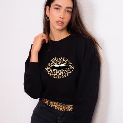 Sweat Bouche Cindy Léopard