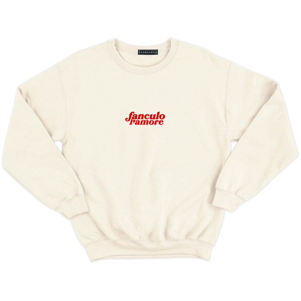 Sweat crème FAUBOURG 54 HOMME