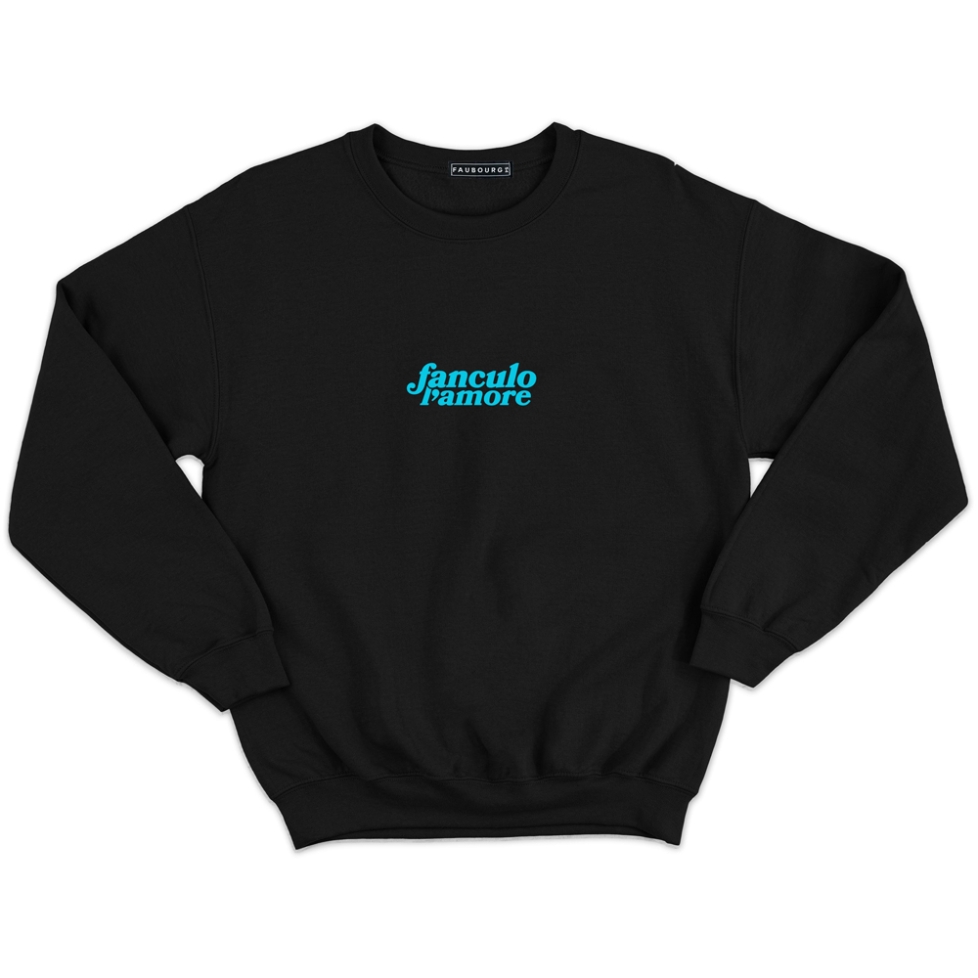 Sweat noir FAUBOURG 54 HOMME