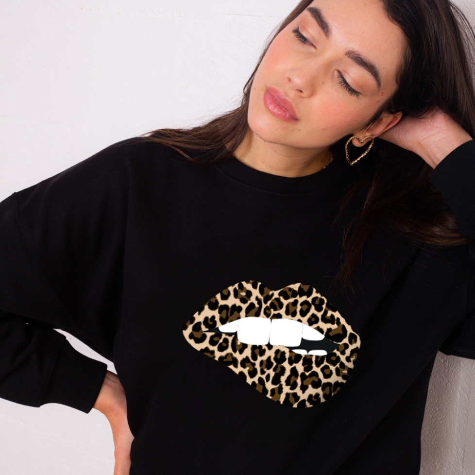 Sweat Bouche Martina Léopard Faubourg54 Femme