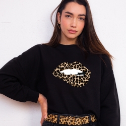 Sweat Bouche Martina Léopard Faubourg54 Femme