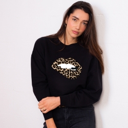 Sweat Bouche Martina Léopard Faubourg54 Femme