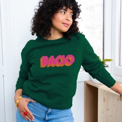Sweat vert bouteille Bacio