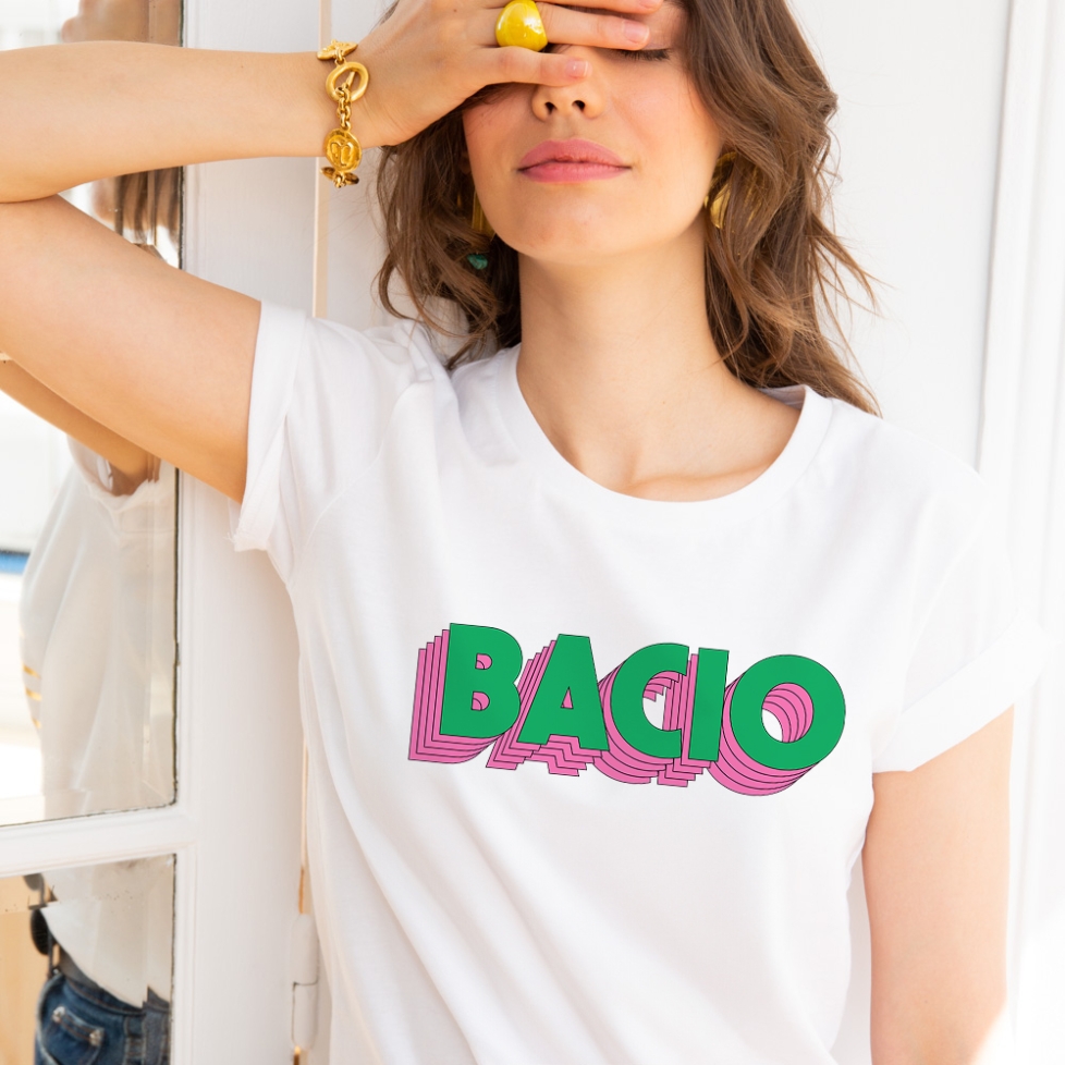 t-shirt bacio