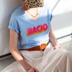 T-shirt Col V Bacio
