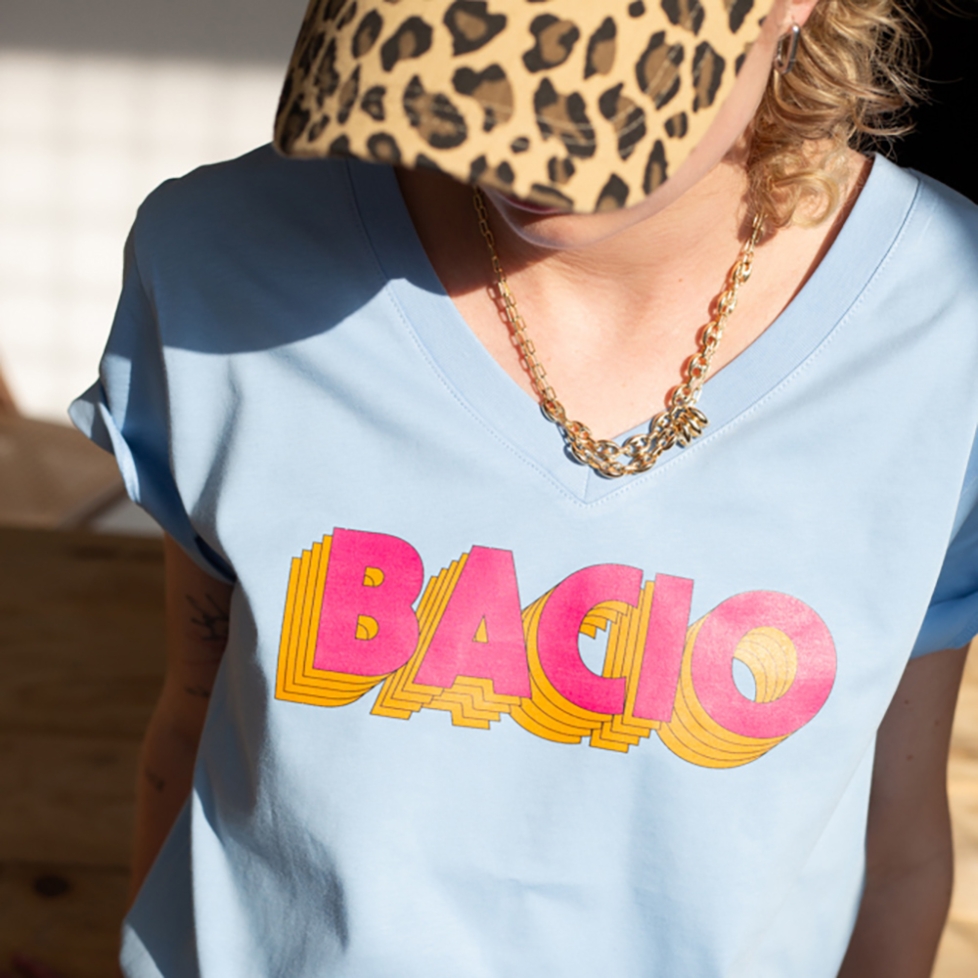 T-shirt Col V Bacio
