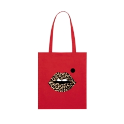 Tote bag bouche léopard Cindy