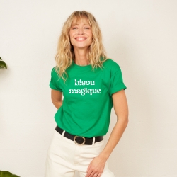T-shirt Vert Bisou Magique