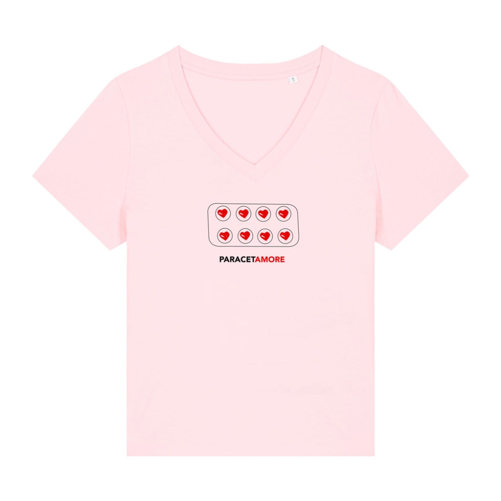 T-shirt col v Paracetamour