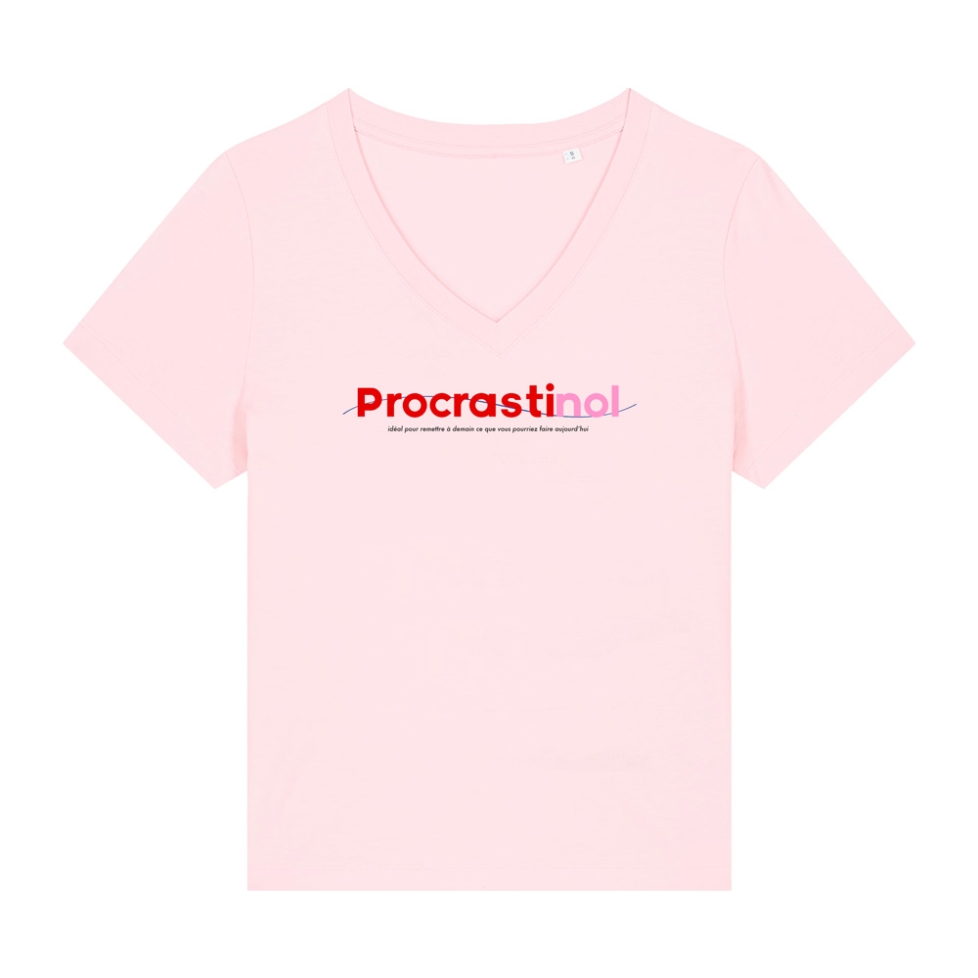 T-shirt col v Procrastinol