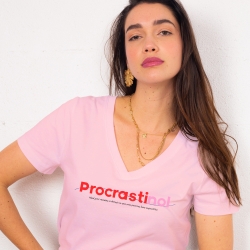 T-shirt col v Procrastinol