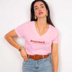 T-shirt col v Procrastinol