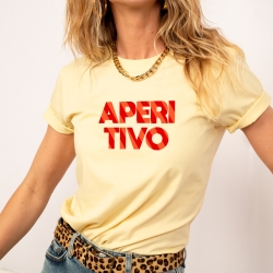 T-shirt Jaune Brindisi Rigato