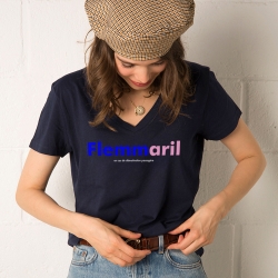 T-shirt Col V Flemmaril