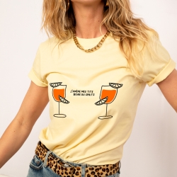 T-shirt Jaune Tits & Spritz
