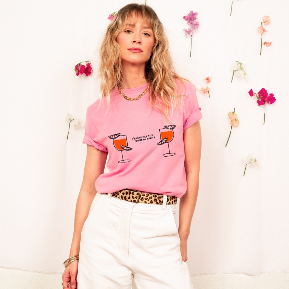 T-shirt Rose Tits & Spritz