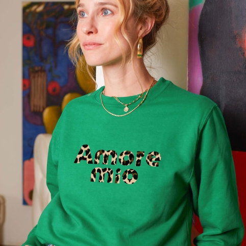 Sweat Vert Mon Amour