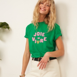 T-shirt vert joie de vivre