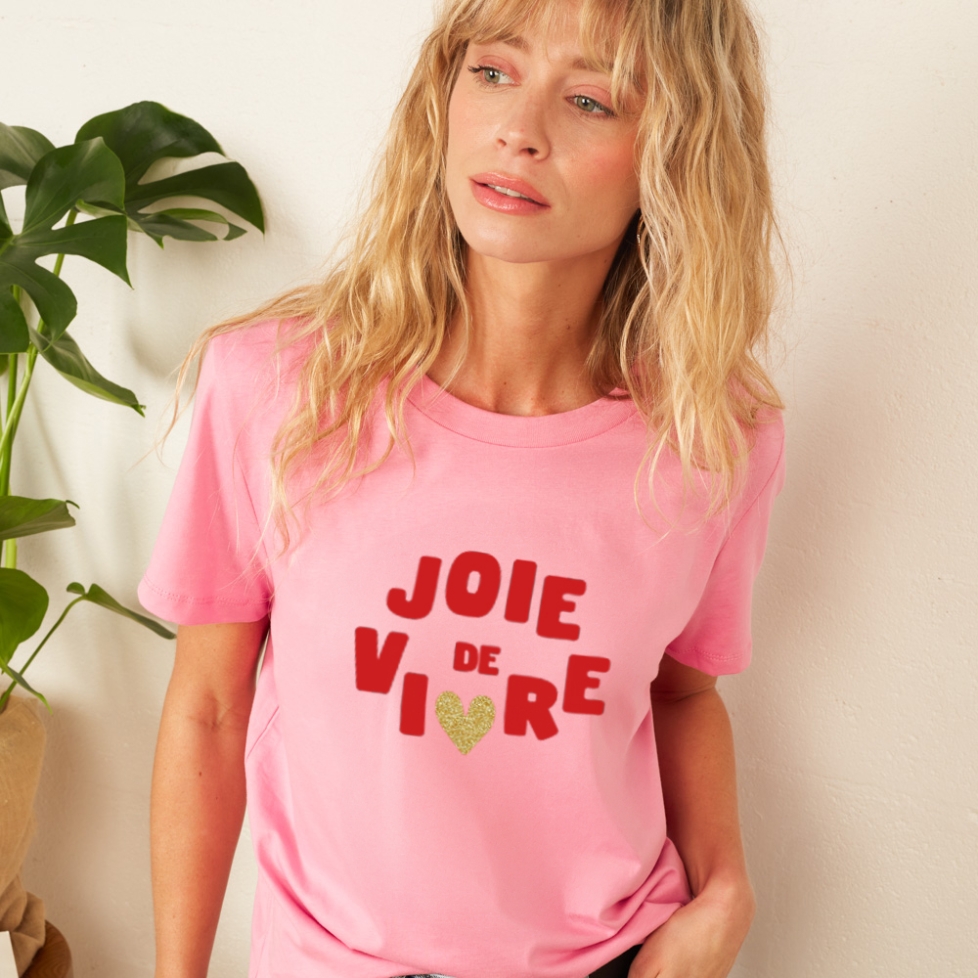 T-shirt Rose joie de vivre